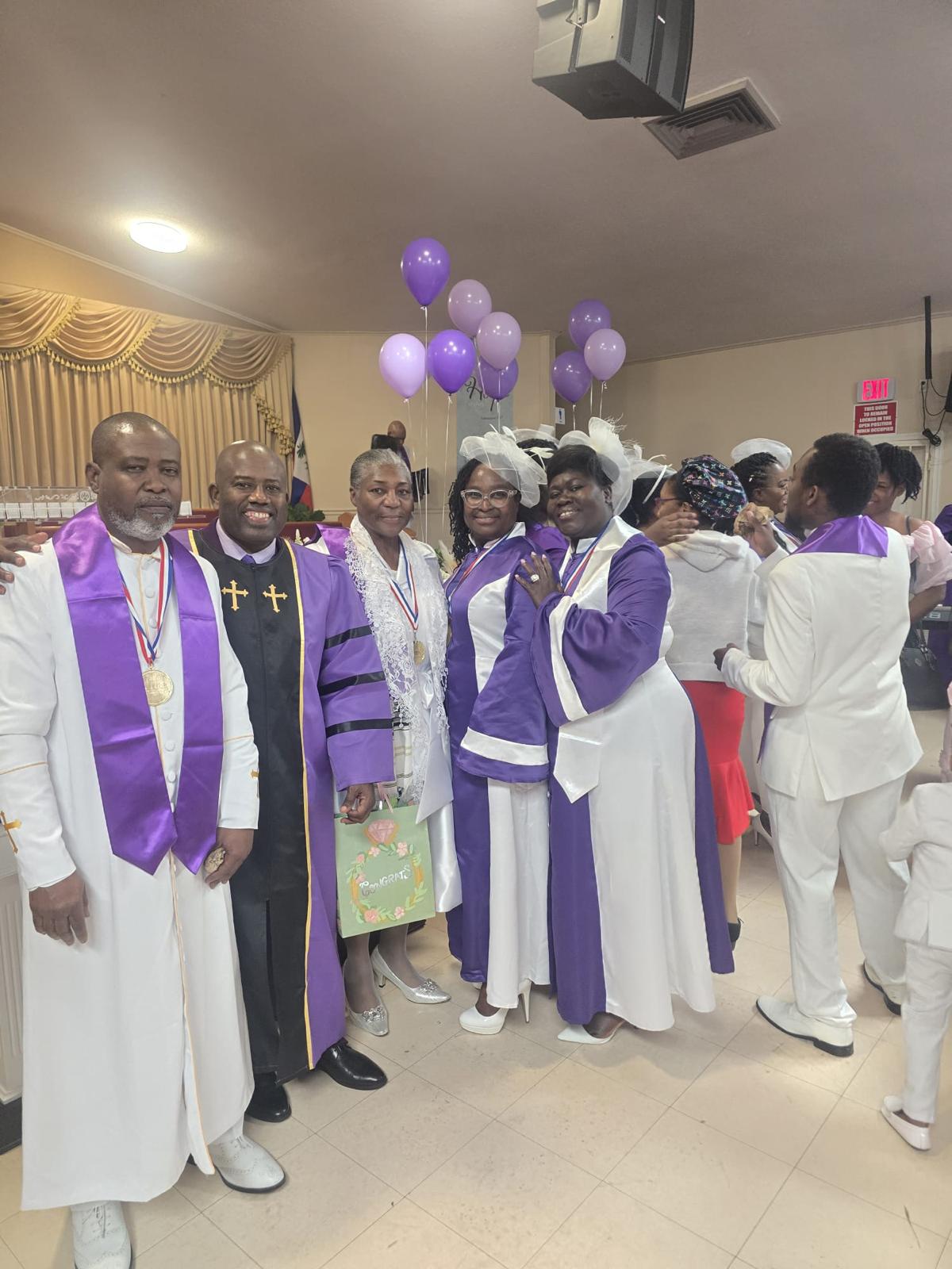 Worshippers in praise