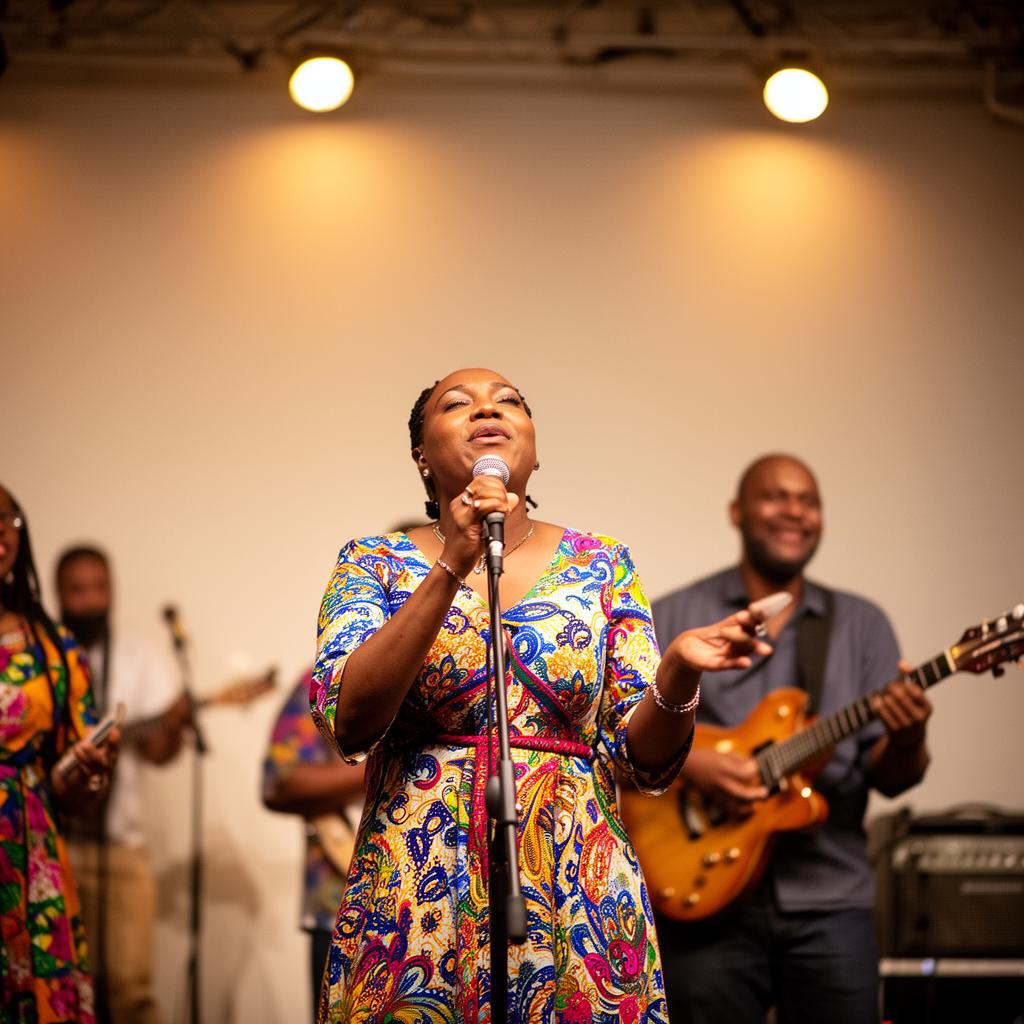 Latest sermon thumbnail — worship leader singing on stage